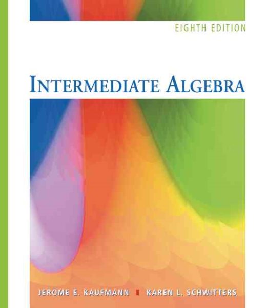 Intermediate Algebra (with Interactive Video Skillbuilder CD-ROM and iLrn™ Student Tutorial Printed Access Card) (Available 2010 Titles Enhanced Web Assign) cover