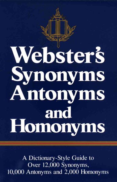 Webster's Synonyms, Antonyms, and Homonyms cover