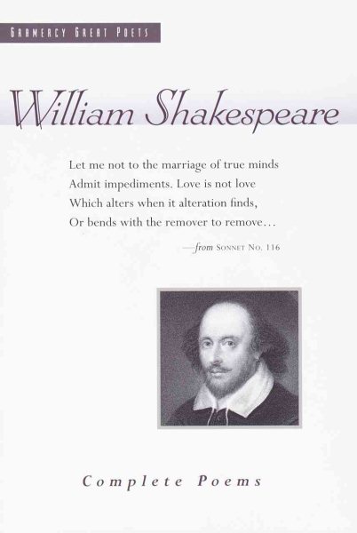 William Shakespeare: Complete Poems cover