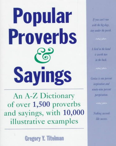 Popular Proverbs & Sayings