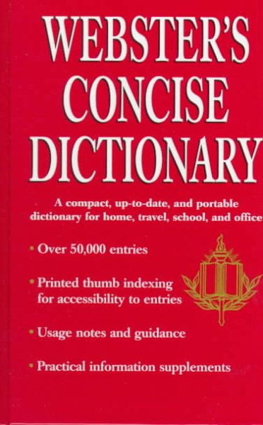 Webster's Concise Dictionary cover
