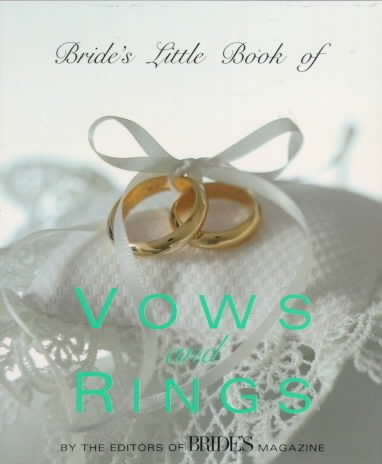Bride's Little Book of Vows And Rings cover