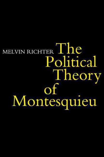 The Politcal Theory of Montesquieu cover