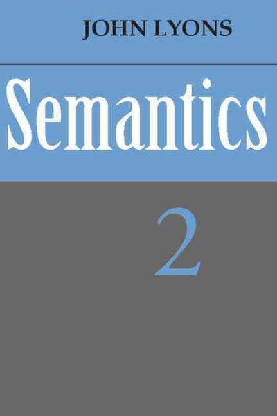 Semantics: Volume 2 cover