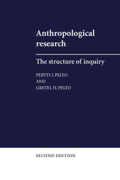 Anthropological Research: The Structure of Inquiry cover