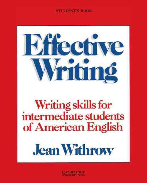 Effective Writing Student's Book: Writing Skills for Intermediate Students of American English cover
