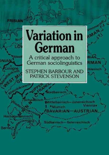 Variation in German: A Critical Approach to German Sociolinguistics cover