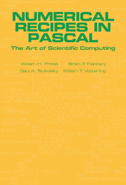 Numerical Recipes in Pascal: The Art of Scientific Computing cover
