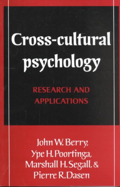 Cross-Cultural Psychology: Research and Applications cover