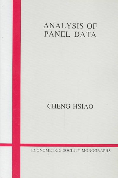 Analysis of Panel Data (Econometric Society Monographs, Series Number 11) cover