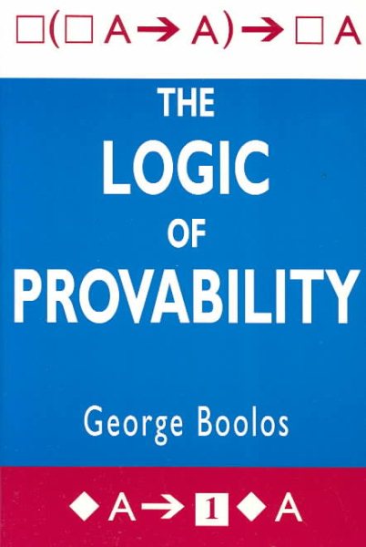 The Logic of Provability cover