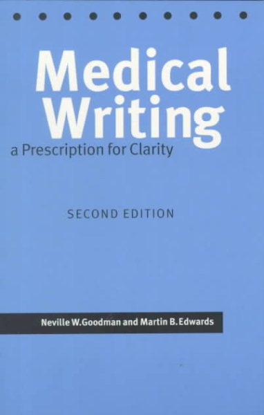 Medical Writing: A Prescription for Clarity cover