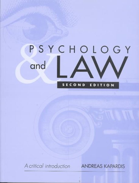 Psychology and Law: A Critical Introduction cover