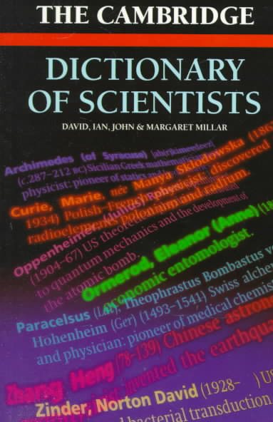 The Cambridge Dictionary of Scientists cover