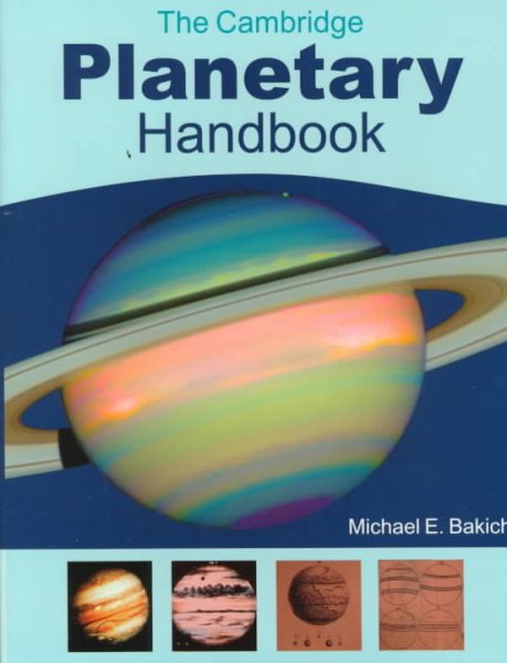 The Cambridge Planetary Handbook cover