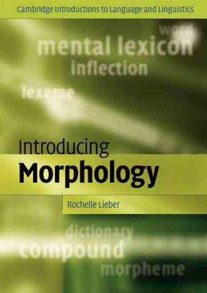 Introducing Morphology (Cambridge Introductions to Language and Linguistics) cover