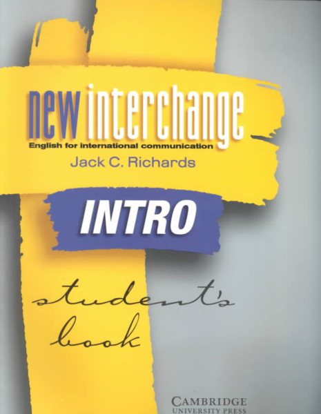 New Interchange Intro Student's Book: English for International Communication cover