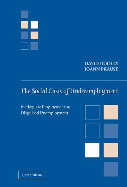 The Social Costs of Underemployment: Inadequate Employment as Disguised Unemployment cover