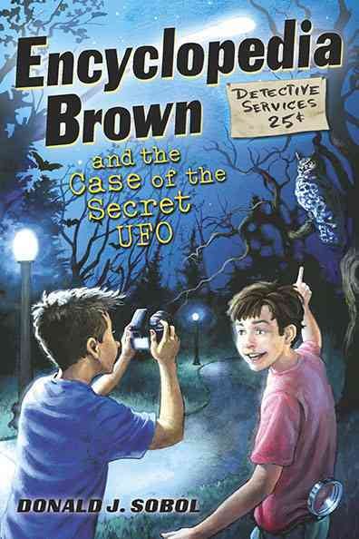 Encyclopedia Brown and the Case of the Secret UFOs cover