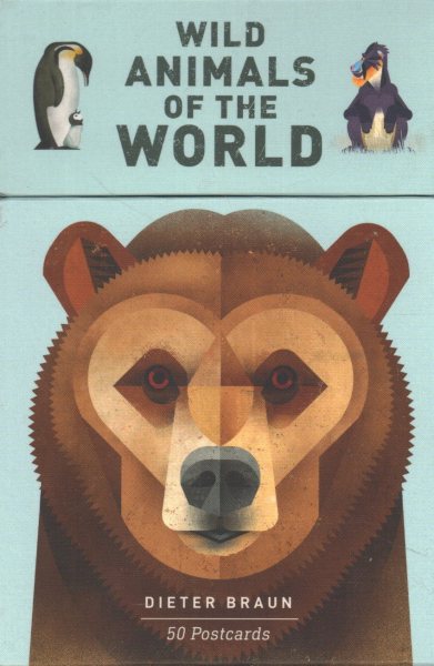 Wild Animals of the World: 50 Postcards cover