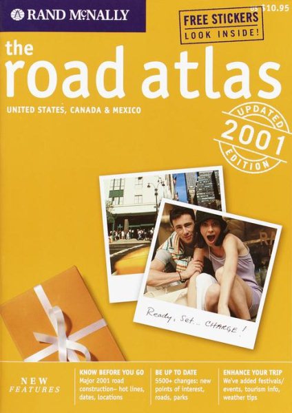 Rand McNally 2001 Road Atlas: United States, Canada, Mexico (Rand Mcnally Road Atlas) cover