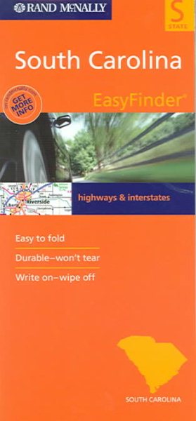 Rand McNally South Carolina: Highways & Interstates (Easy Finder) cover