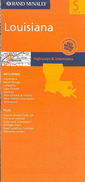 Rand McNally Louisiana: Highways & Interstates cover