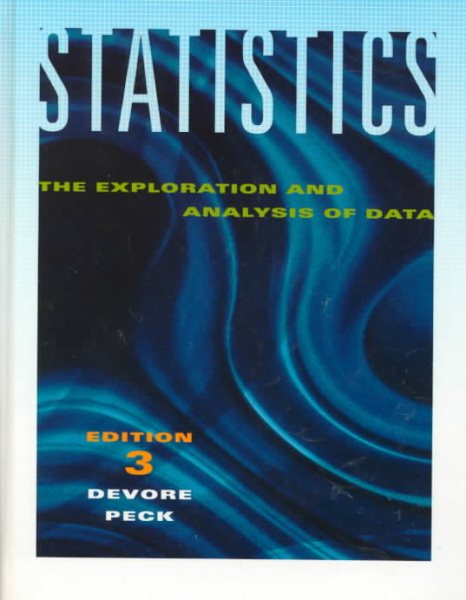 Statistics: The Exploration and Analysis of Data cover