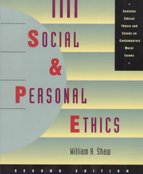 Social and Personal Ethics (Philosophy) cover
