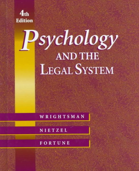 Psychology and the Legal System cover