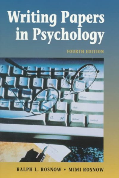 Writing Papers in Psychology: A Student Guide cover