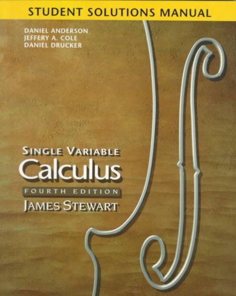 Student Solutions Manual for Stewart's Single Variable Calculus cover