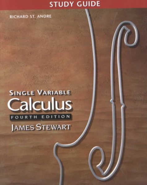 Study Guide for Stewart's Single Variable Calculus cover