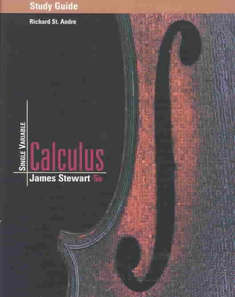Stewart's Single Variable Calculus Study Guide cover