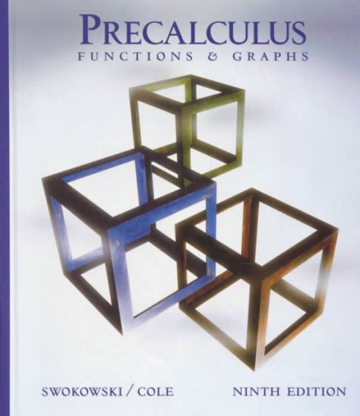 Precalculus: Functions and Graphs (with CD-ROM) cover