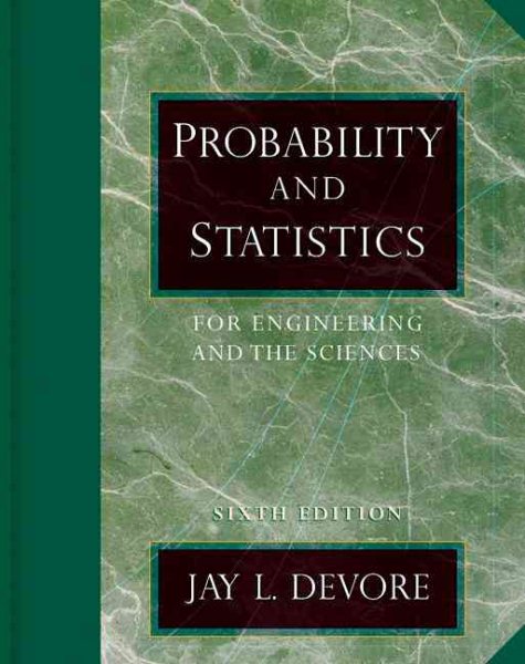 Probability and Statistics for Engineering and the Sciences (with CD-ROM and InfoTrac) (Available Titles CengageNOW) cover