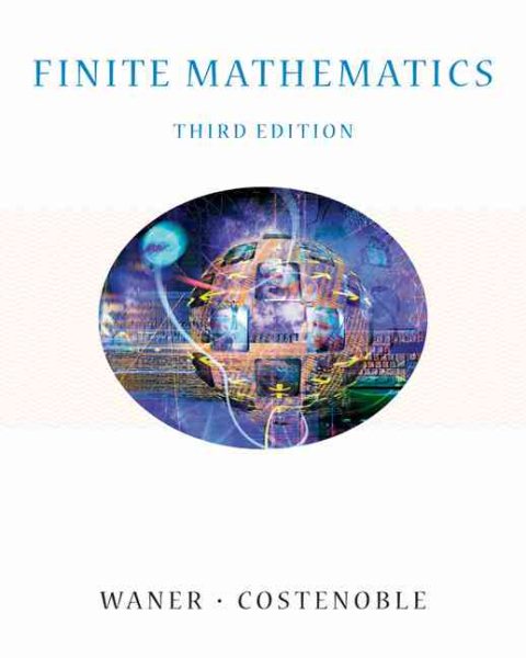 Finite Mathematics (with InfoTrac) (Available Titles CengageNOW) cover