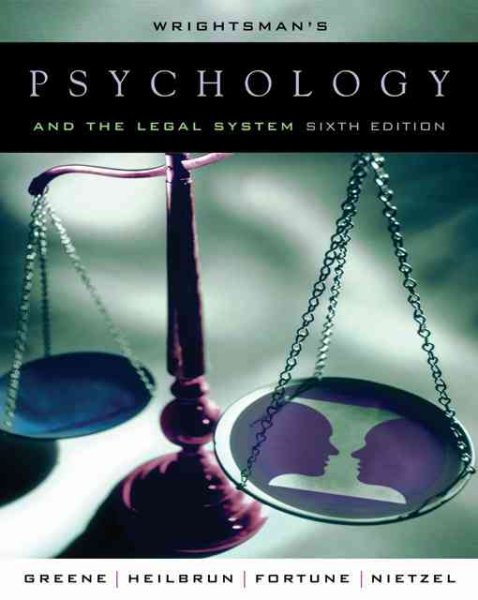 Wrightsman’s Psychology and the Legal System cover