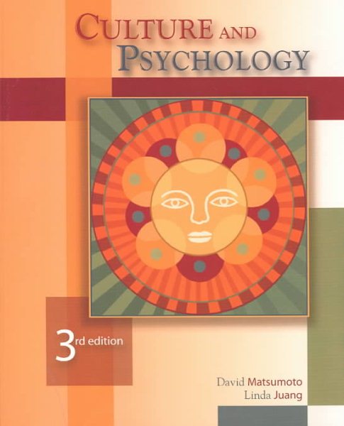 Culture and Psychology (with InfoTrac) cover