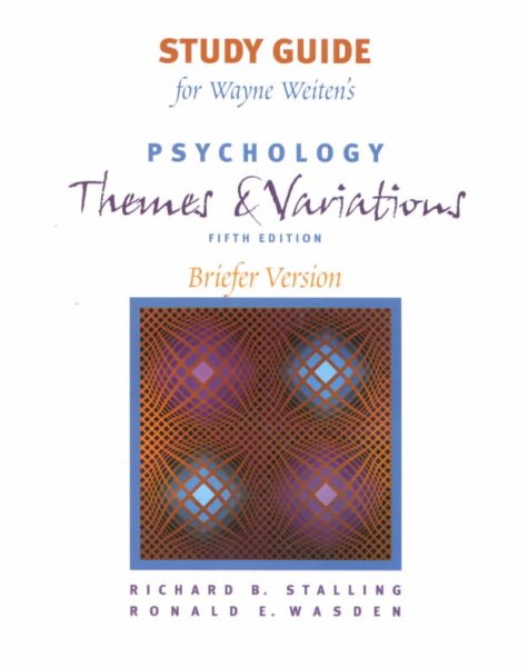 Psychology: Themes and Variations/Brief cover
