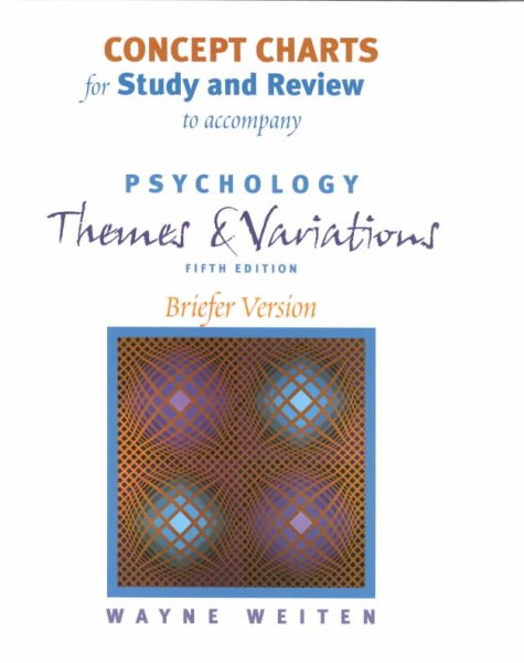 Concept Charts for Study and Review for Psychology: Themes and Variations cover