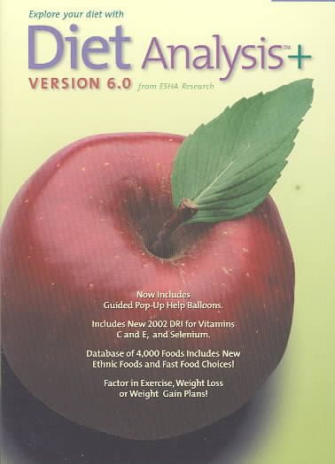 Diet Analysis Plus, Version 6.0 (Windows CD-ROM) cover