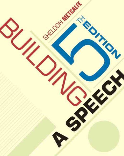 Cengage Advantage Books: Building a Speech (with InfoTrac) (Available Titles CengageNOW) cover
