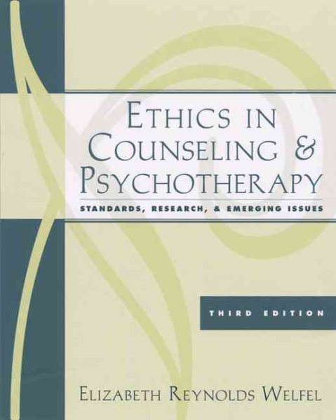 Ethics in Counseling and Psychotherapy: Standards, Research, and Emerging Issues cover