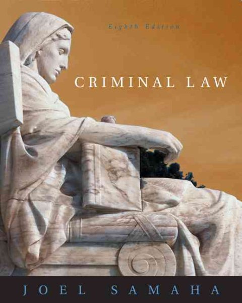 Criminal Law (with CD-ROM and InfoTrac) cover