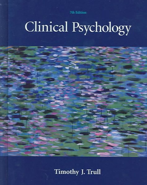 Clinical Psychology, 7th Edition (with InfoTrac) cover