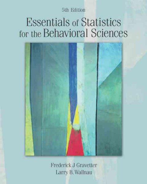 Essentials of Statistics for the Behavioral Sciences cover