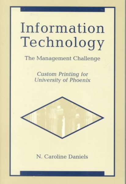 Information Technology: The Management Challenge cover