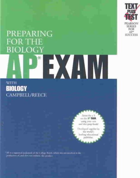 Preparing For The Biology AP EXAM: With Biology (Text plus Test Pearson Series for AP Success) cover