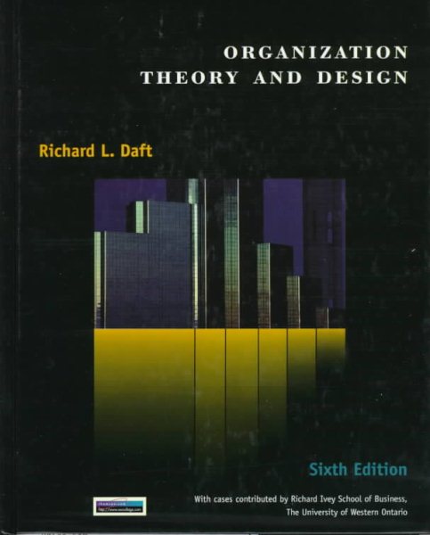Organizational Theory and Design cover
